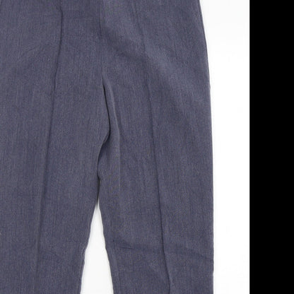 Classic  Womens Blue  Polyester Trousers  Size 10 L30 in Regular