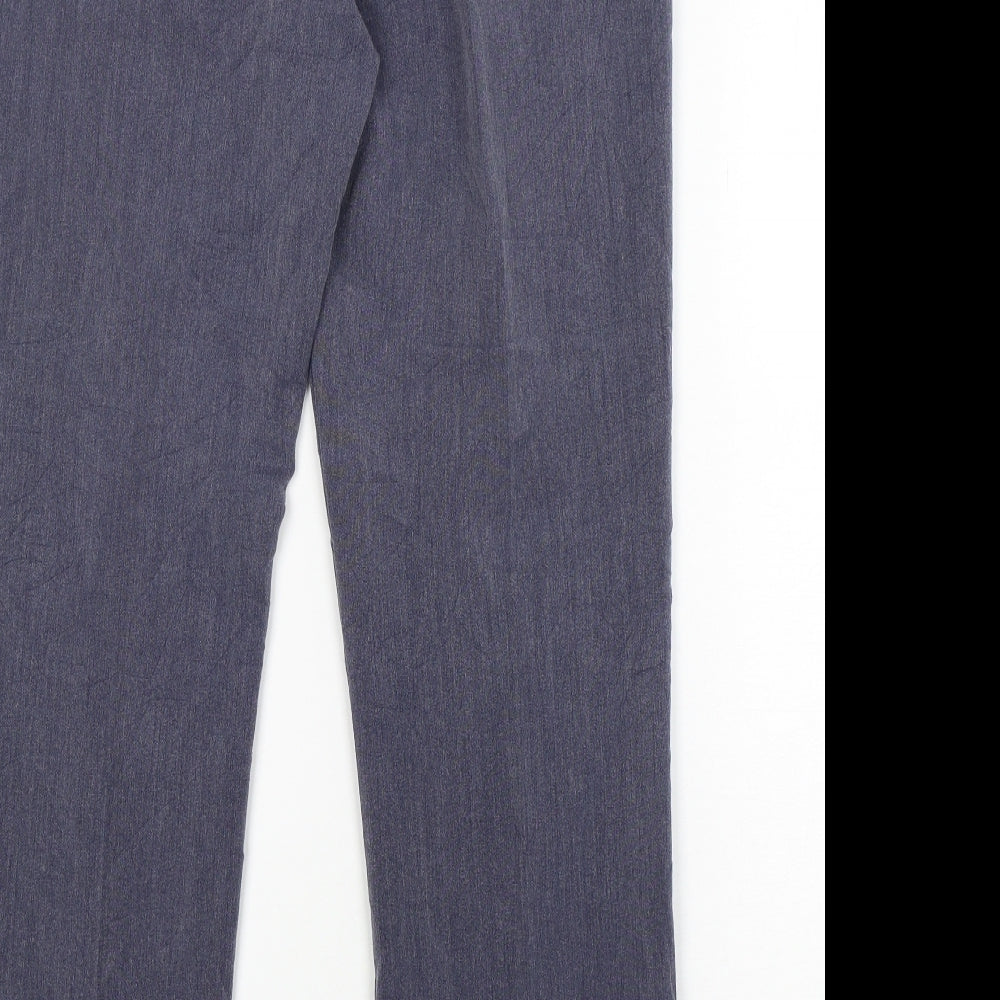 Classic  Womens Blue  Polyester Trousers  Size 10 L30 in Regular