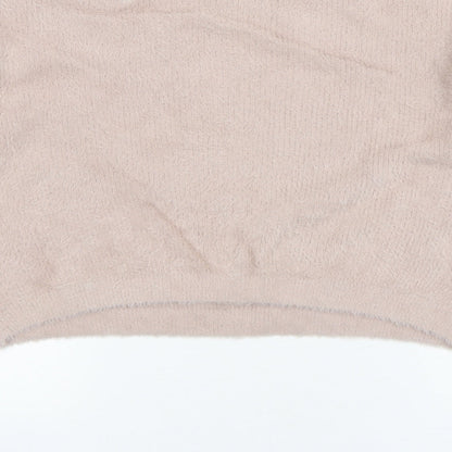 Womens UK Size M Pull&Bear Pink Pullover Jumper