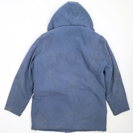 Womens UK Size 14 Katherine Hammond Blue Overcoat
