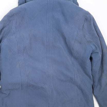 Womens UK Size 14 Katherine Hammond Blue Overcoat