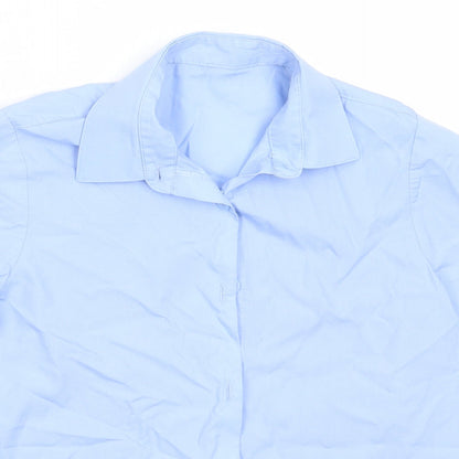 George Boys Blue  Polyester Basic Button-Up Size 8-9 Years Collared  - school