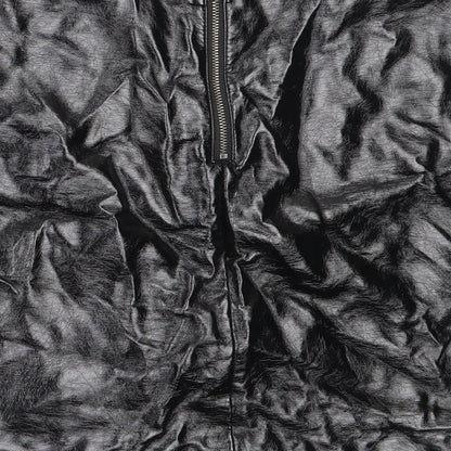 Marks and Spencer Womens Black  Polyurethane Mini Skirt Size 10