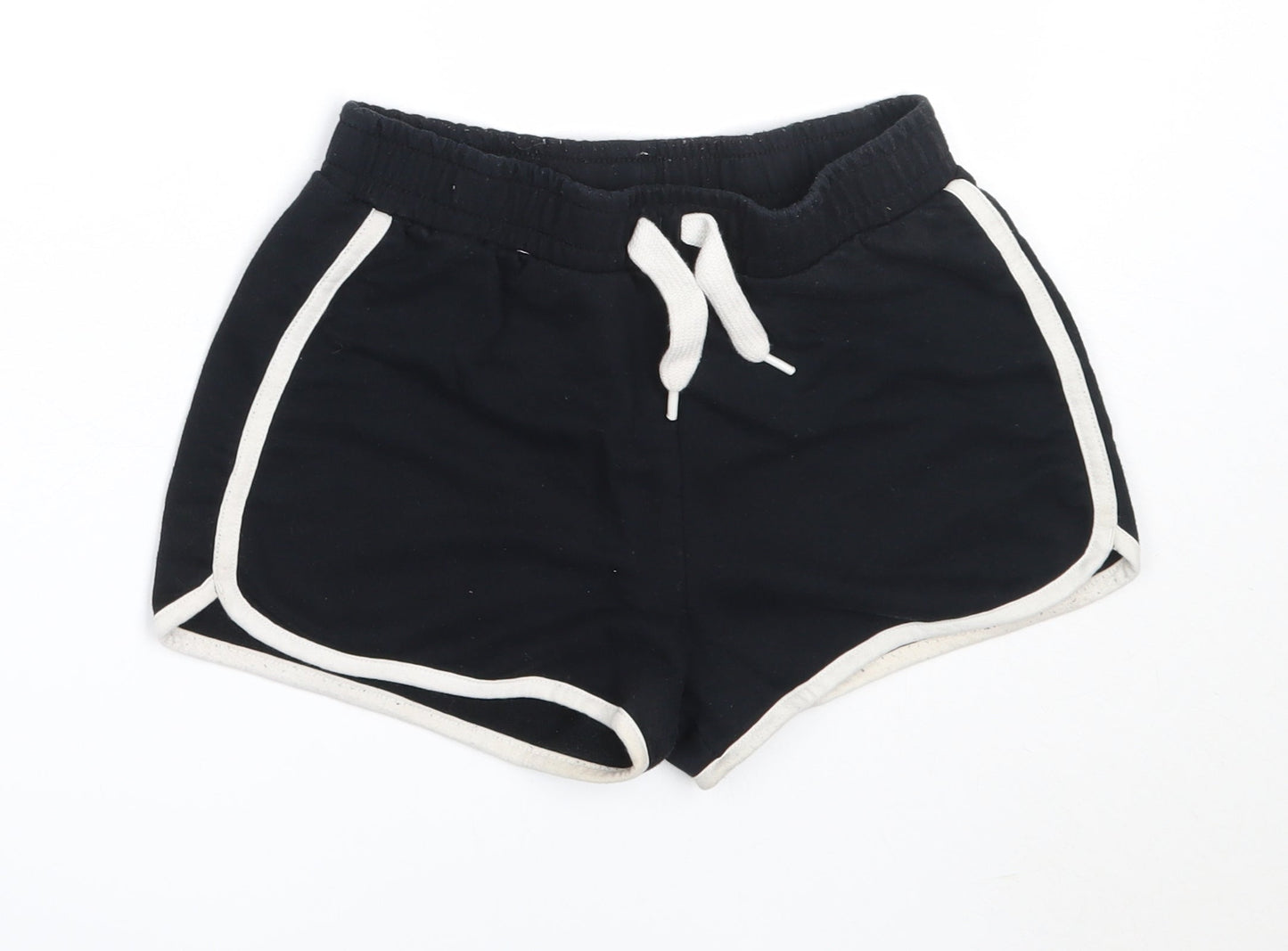 Dunnes Stores Womens Black  Cotton Sweat Shorts Size 25 in  Regular