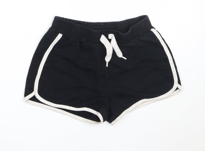 Dunnes Stores Womens Black  Cotton Sweat Shorts Size 25 in  Regular