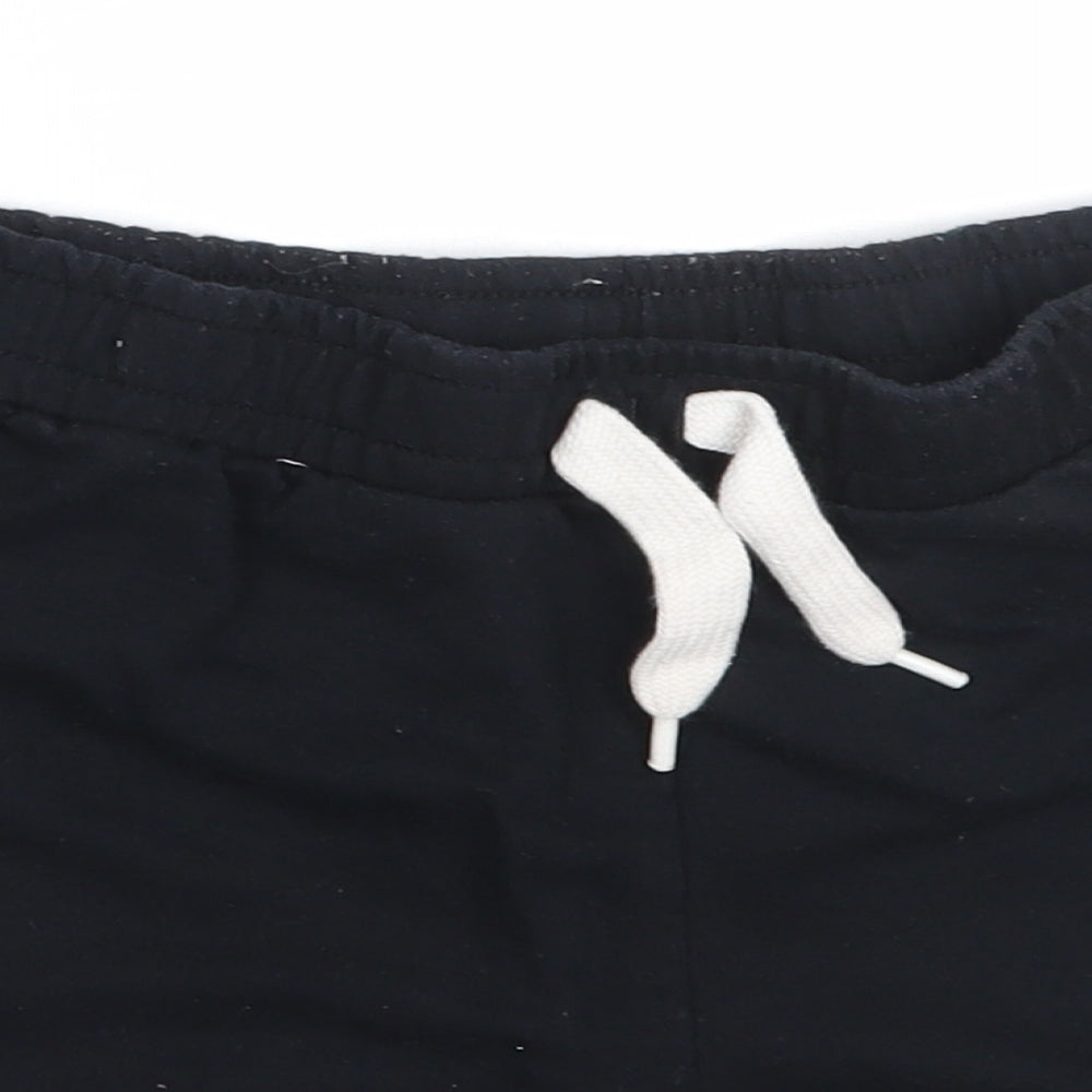 Dunnes Stores Womens Black  Cotton Sweat Shorts Size 25 in  Regular