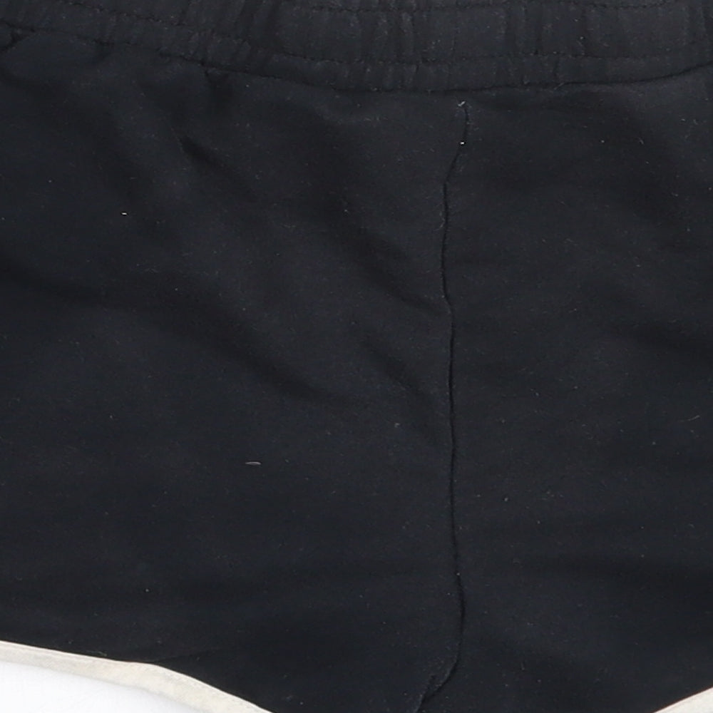 Dunnes Stores Womens Black  Cotton Sweat Shorts Size 25 in  Regular