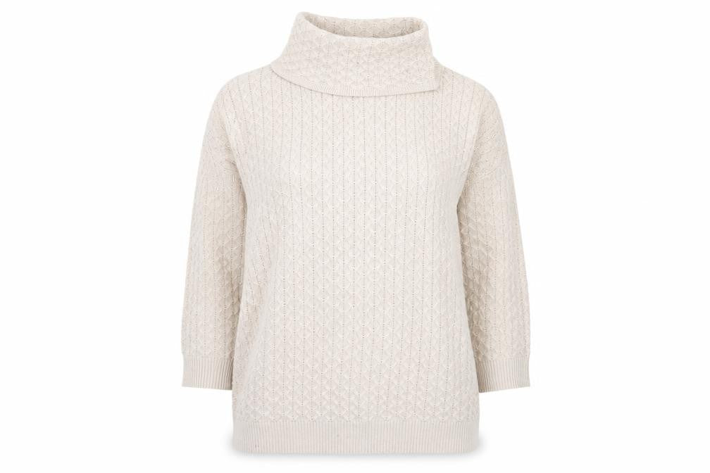 Womens UK Size S H&M Beige Pullover Jumper