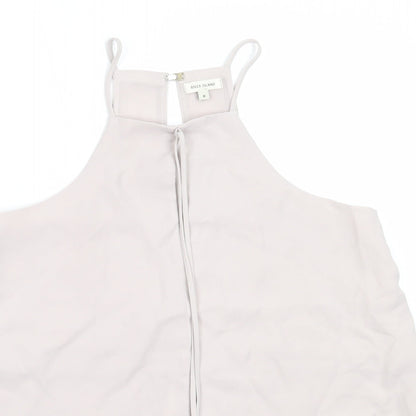 Womens UK Size 8 River Island Grey Camisole Blouse