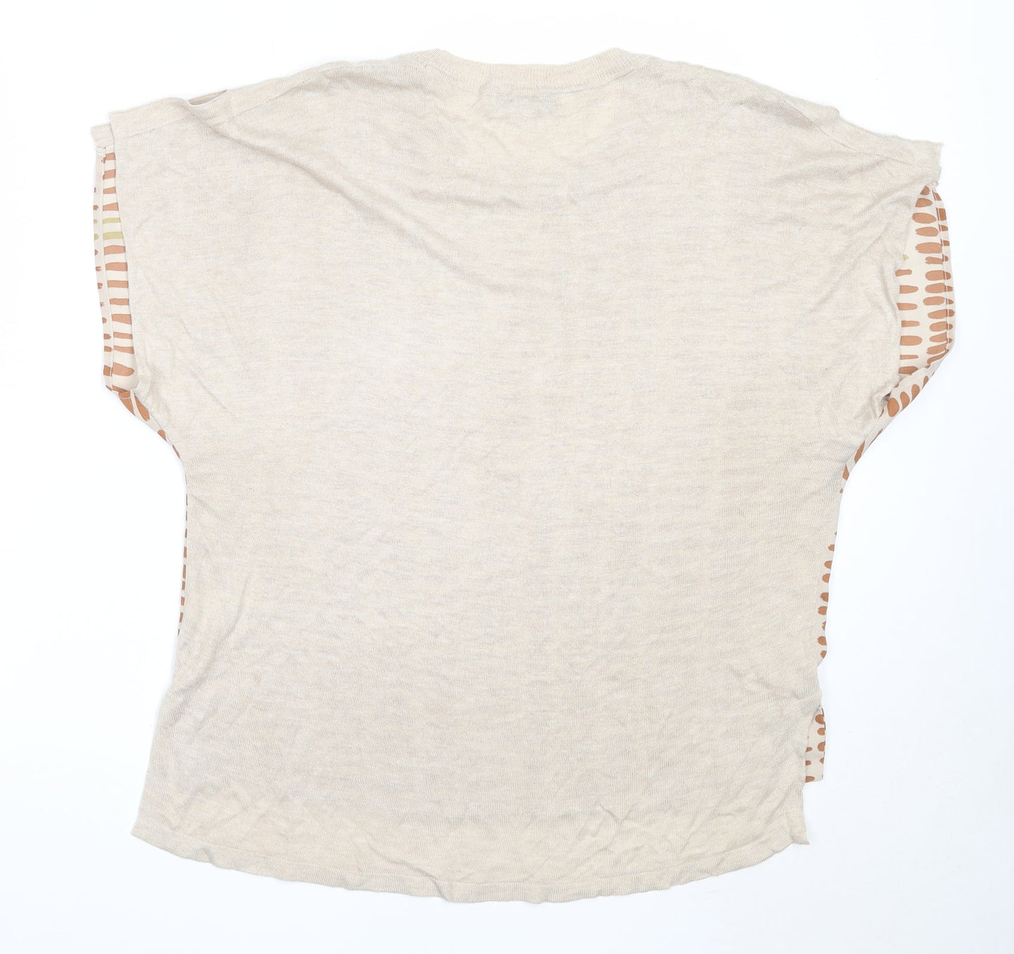 Womens UK Size M NEXT Beige Basic Blouse