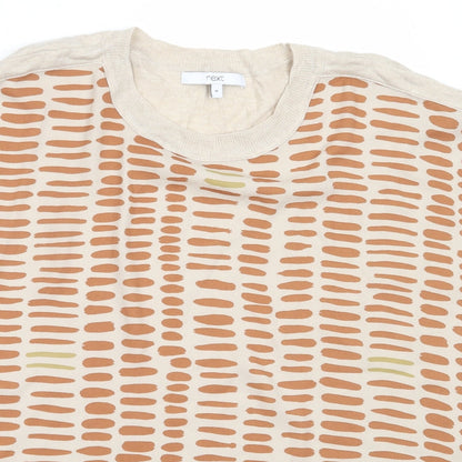 Womens UK Size M NEXT Beige Basic Blouse