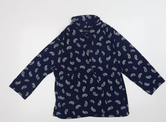 Womens UK Size 20 Marisota Blue Overcoat