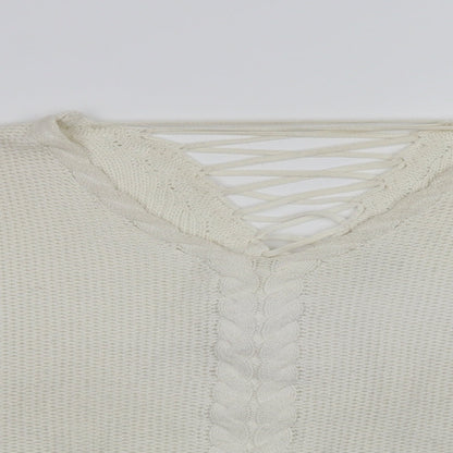 Womens UK Size 16 Miss Selfridge White Pullover Jumper