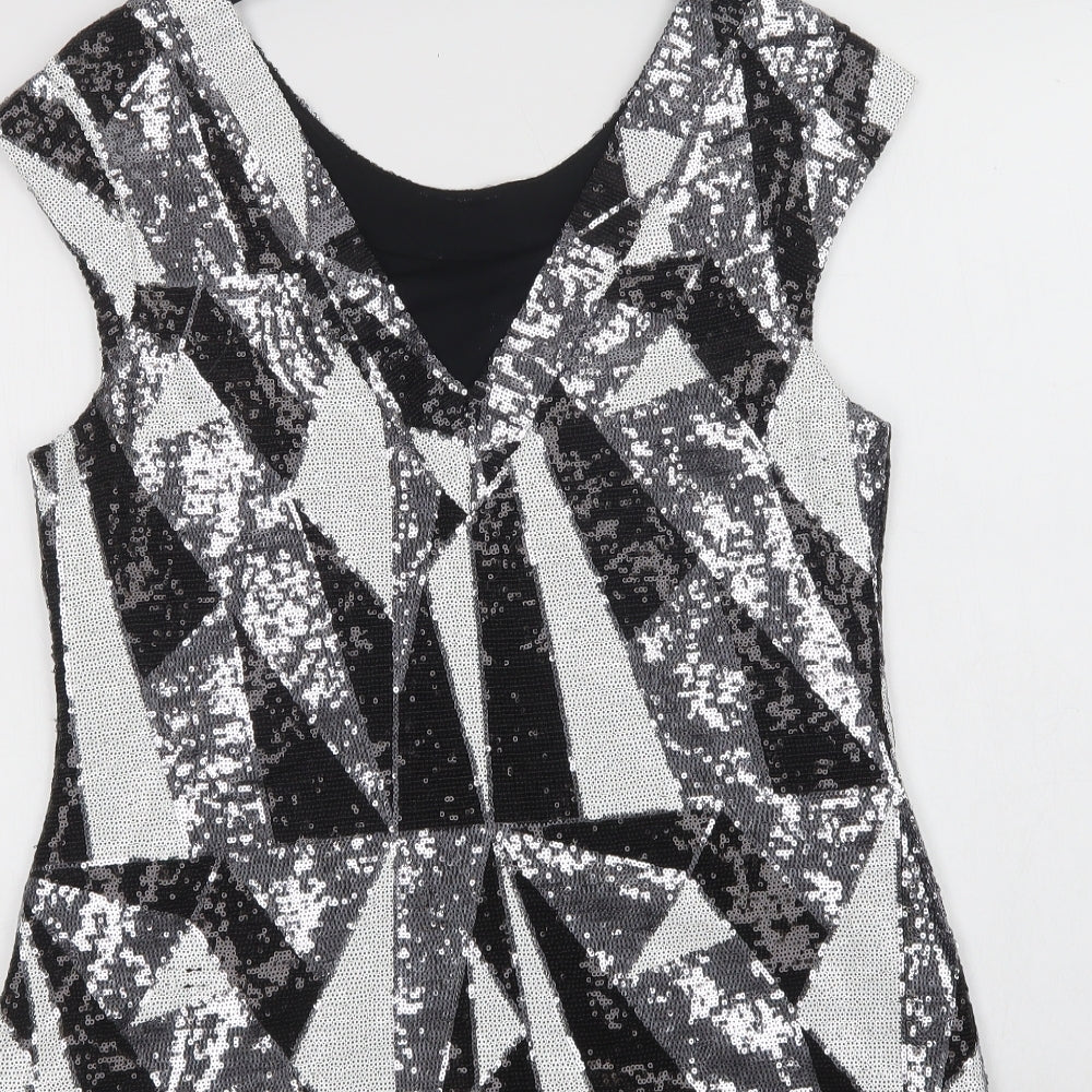 Womens UK Size 14 Julien Macdonald Black Basic Blouse