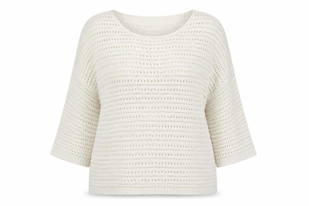 Womens UK Size 16 M & Co Ivory Pullover Jumper