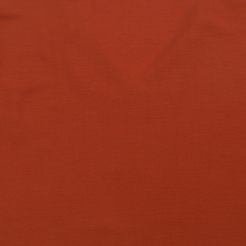 Papaya Womens Brown  Polyester Basic Blouse Size 16 V-Neck