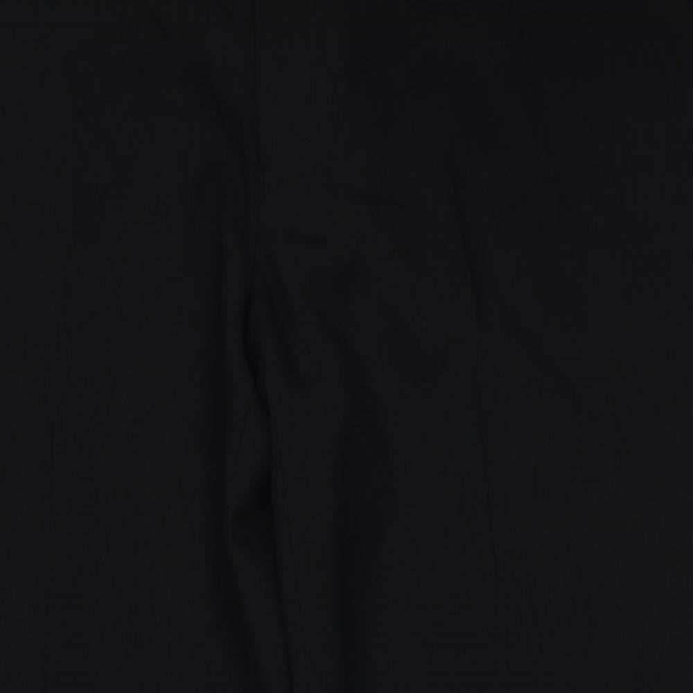 TU Mens Black  Polyester Trousers  Size 42 L31 in Regular Button
