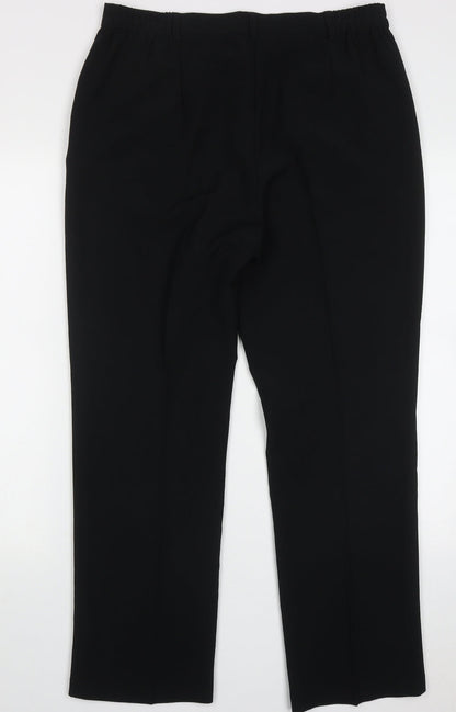 Womens UK Size 14 Marks and Spencer Regular Fit  Black Trousers