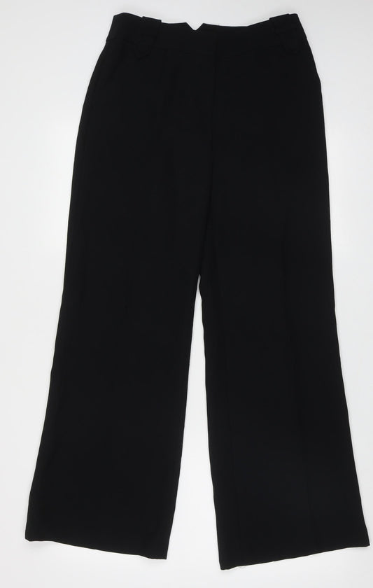 Womens UK Size 10 NEXT Regular Fit  Black Trousers