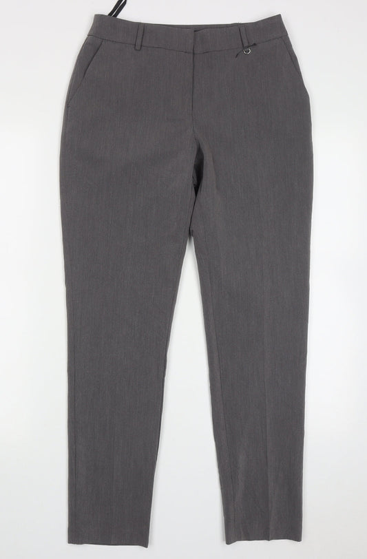 Womens UK Size 8 Dorothy Perkins Regular Fit  Grey Trousers