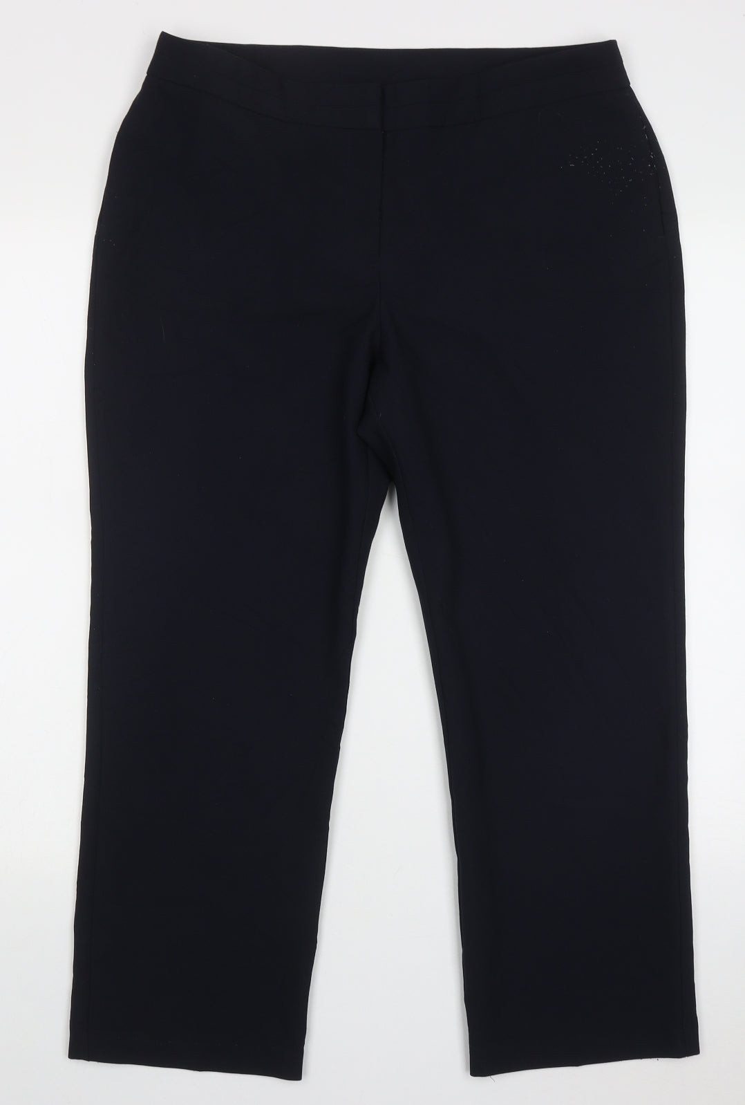 Womens UK Size 12 bonmarch Regular Fit  Blue Trousers