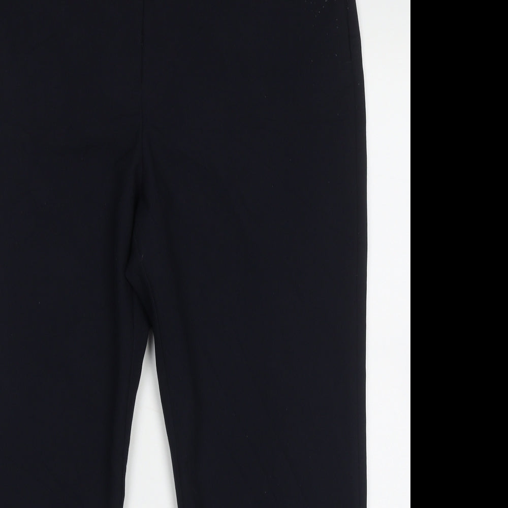 Womens UK Size 12 bonmarch Regular Fit  Blue Trousers