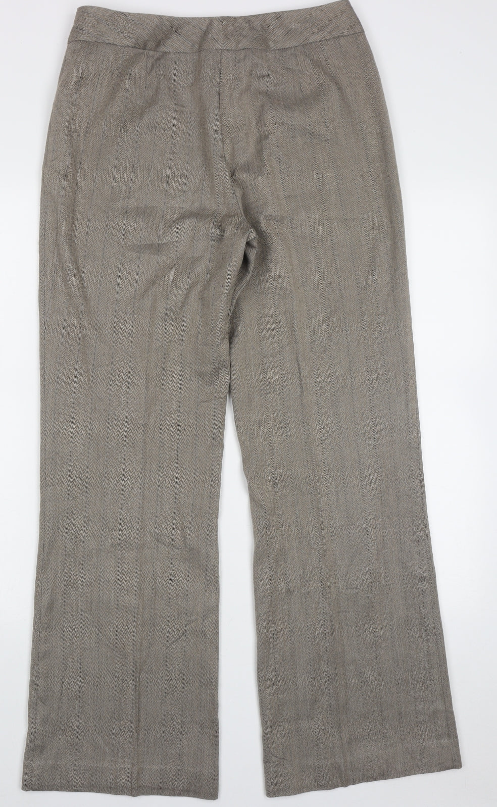 Womens UK Size 12 Marks and Spencer Regular Fit  Brown Trousers