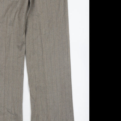 Womens UK Size 12 Marks and Spencer Regular Fit  Brown Trousers
