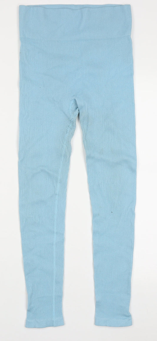 Womens UK Size M Dunnes Stores Regular Fit Capri Blue Trousers