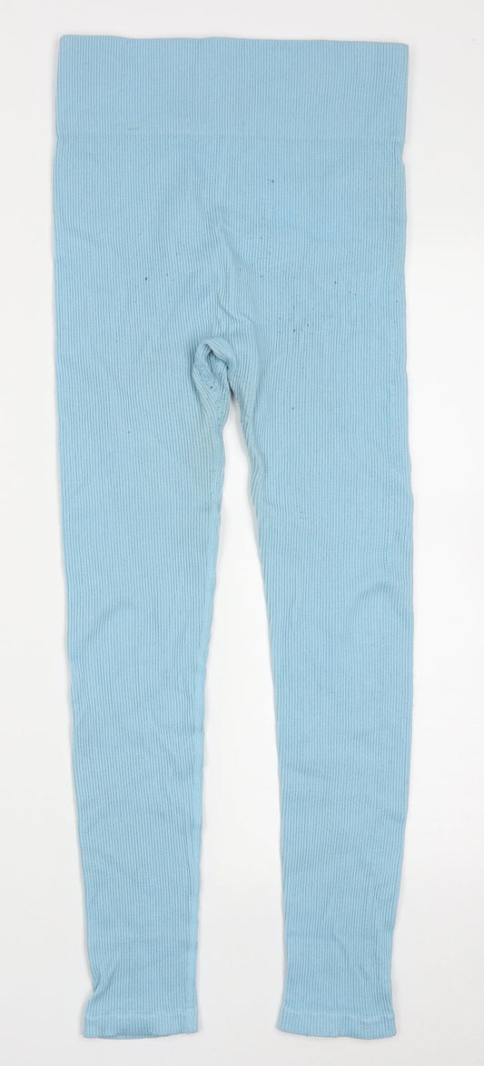 Womens UK Size M Dunnes Stores Regular Fit Capri Blue Trousers