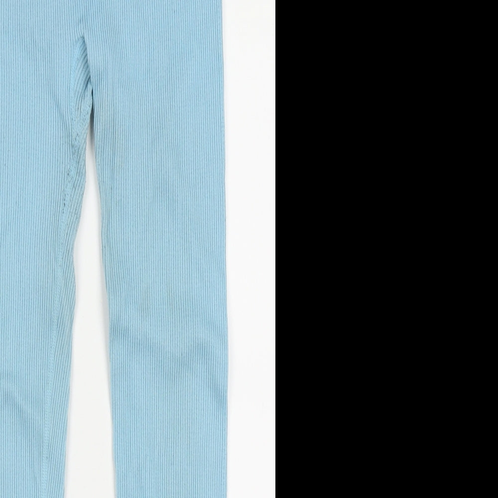 Womens UK Size M Dunnes Stores Regular Fit Capri Blue Trousers