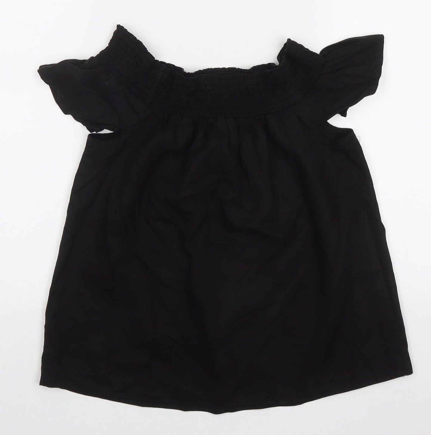 Womens UK Size 8 NEXT Black Basic T-Shirt