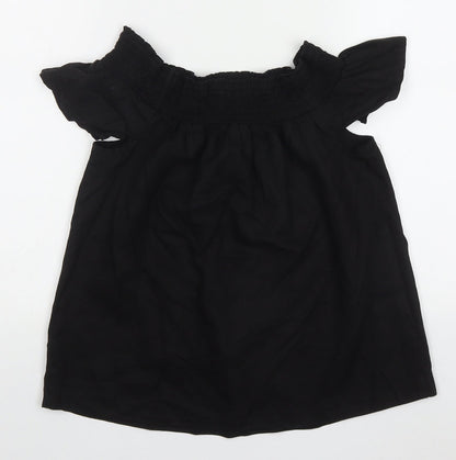 Womens UK Size 8 NEXT Black Basic T-Shirt
