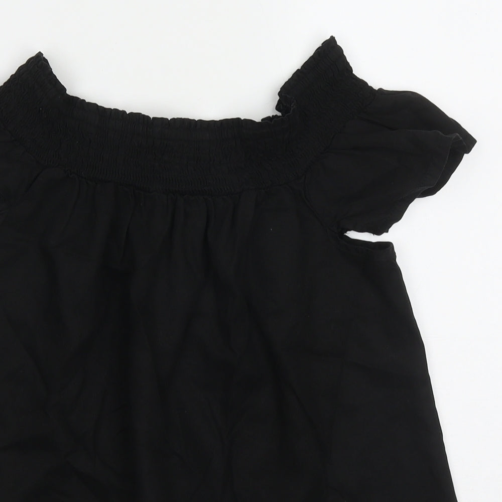 Womens UK Size 8 NEXT Black Basic T-Shirt