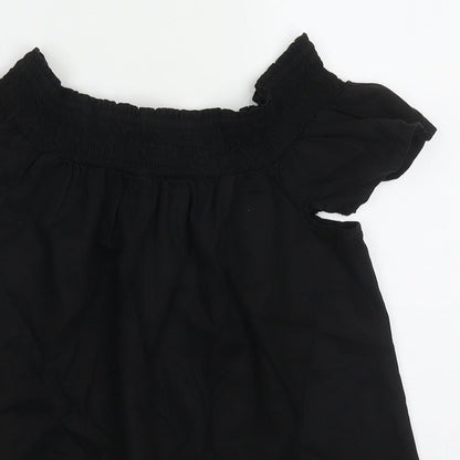 Womens UK Size 8 NEXT Black Basic T-Shirt