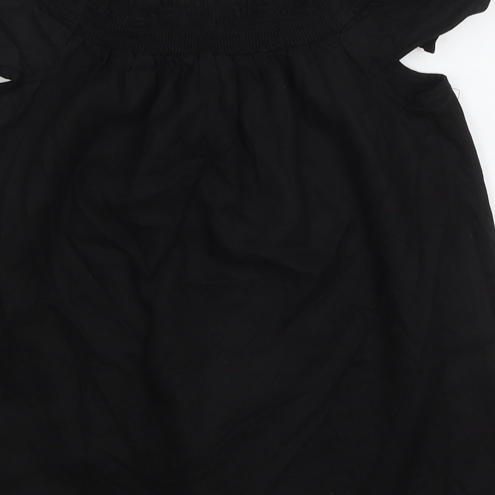 Womens UK Size 8 NEXT Black Basic T-Shirt