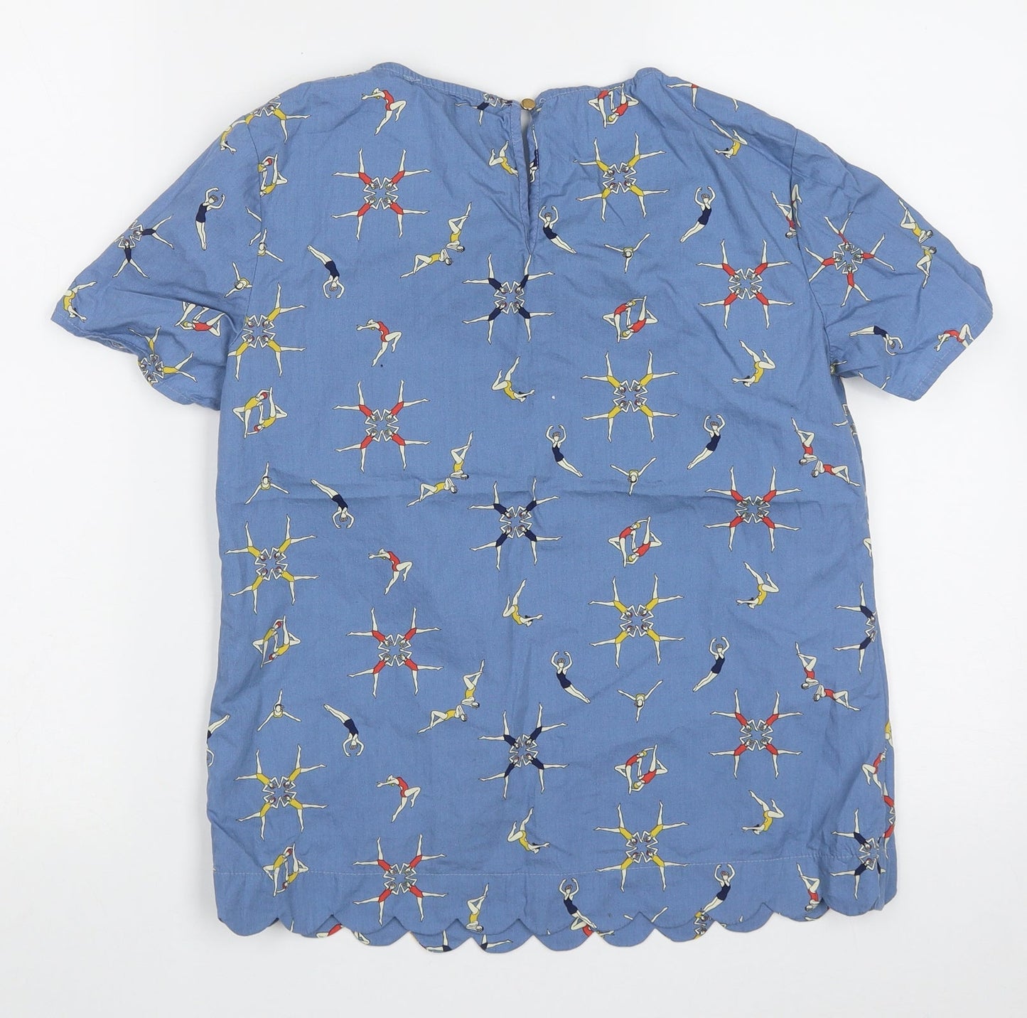 Womens UK Size 8 Sugarhill Blue Basic T-Shirt