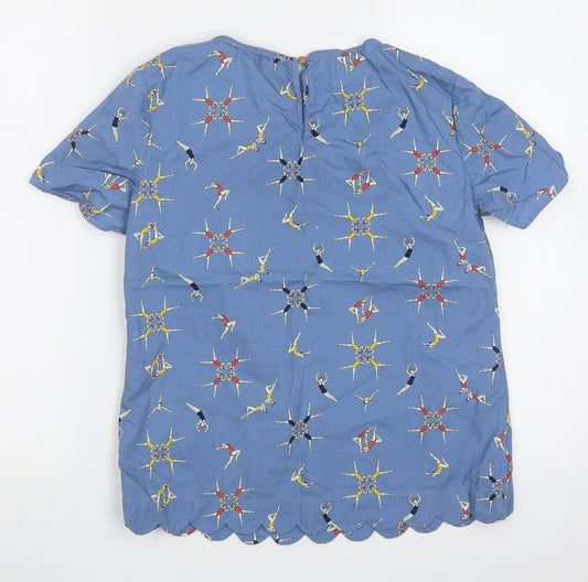 Womens UK Size 8 Sugarhill Blue Basic T-Shirt