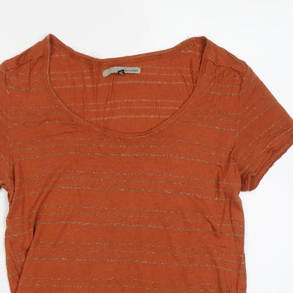 Womens UK Size 10 River Island Orange Basic T-Shirt