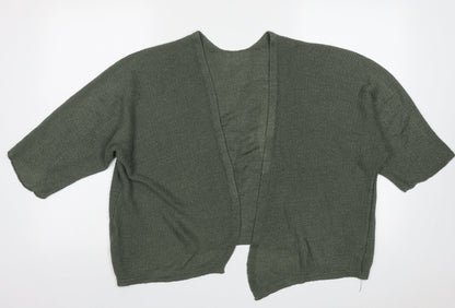 Womens UK Size M Preworn Green Cardigan Jumper
