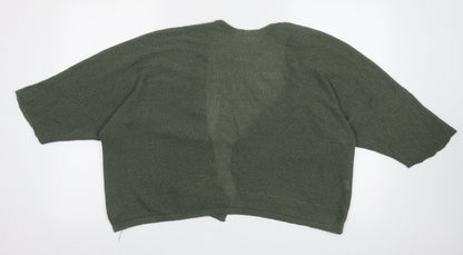 Womens UK Size M Preworn Green Cardigan Jumper