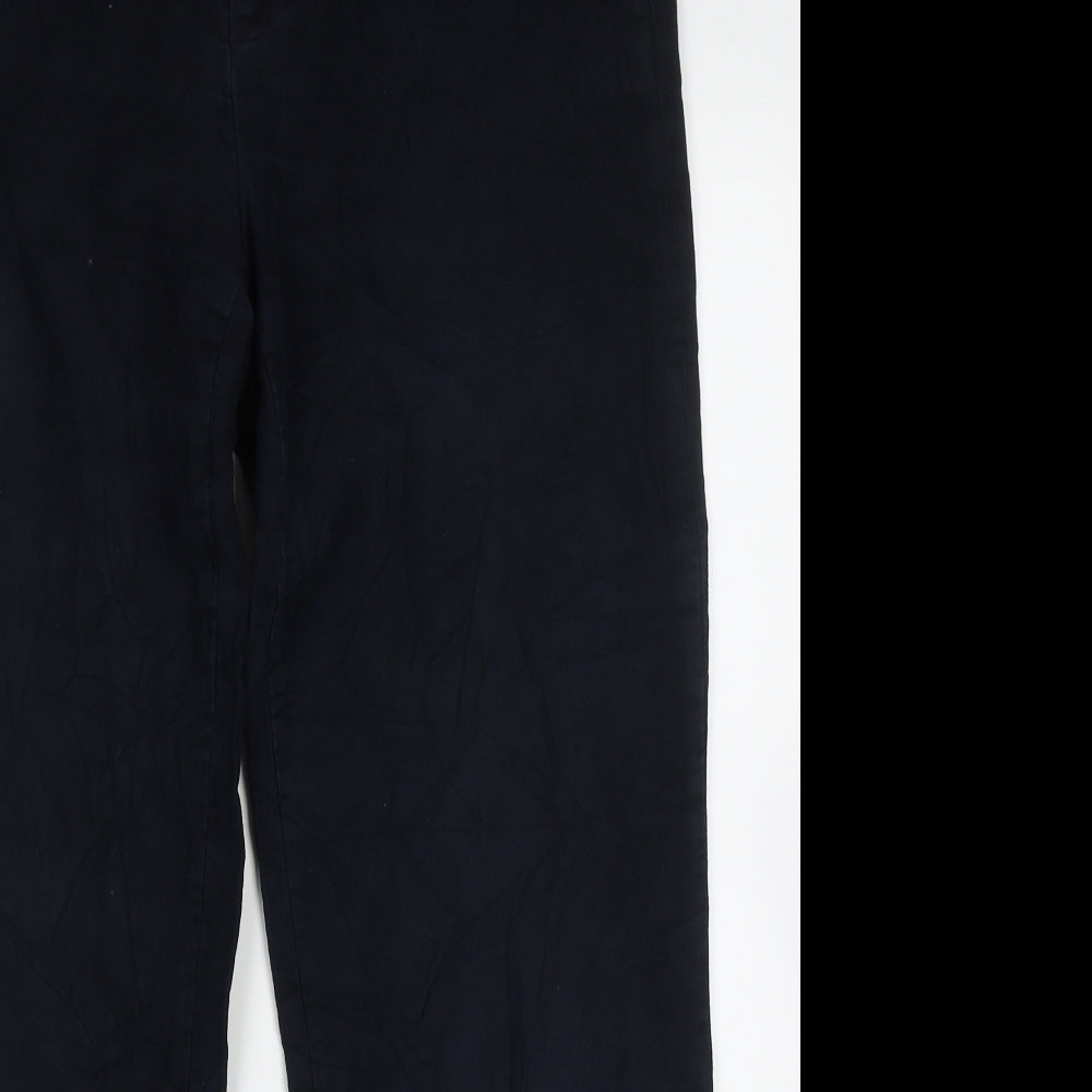 emmertex Mens Blue  Cotton Trousers  Size 34 L30 in Regular Button