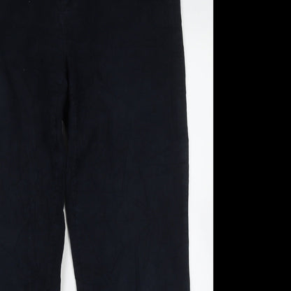 emmertex Mens Blue  Cotton Trousers  Size 34 L30 in Regular Button