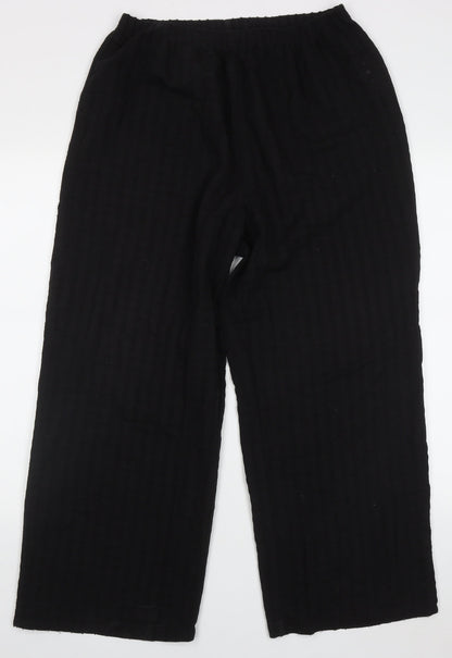 Womens UK Size XL Signature Regular Fit  Black Trousers