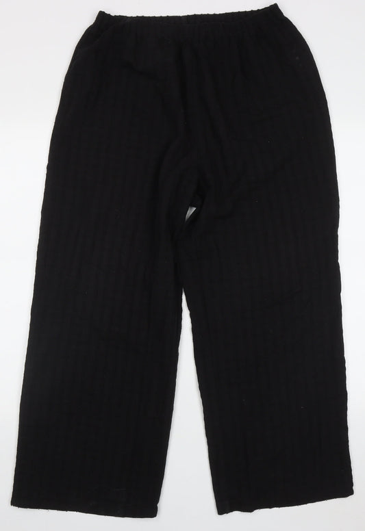 Womens UK Size XL Signature Regular Fit  Black Trousers