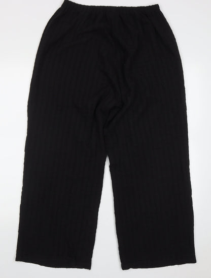 Womens UK Size XL Signature Regular Fit  Black Trousers