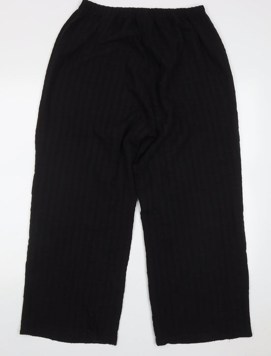 Womens UK Size XL Signature Regular Fit  Black Trousers