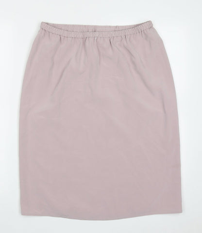 Frank Usher Womens Pink  Polyester A-Line Skirt Size 14