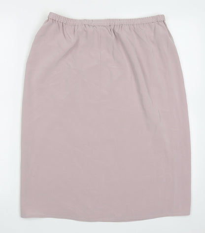 Frank Usher Womens Pink  Polyester A-Line Skirt Size 14