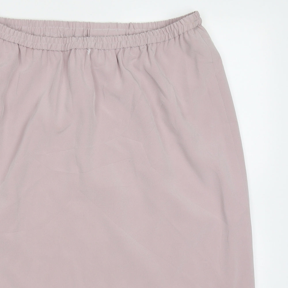 Frank Usher Womens Pink  Polyester A-Line Skirt Size 14